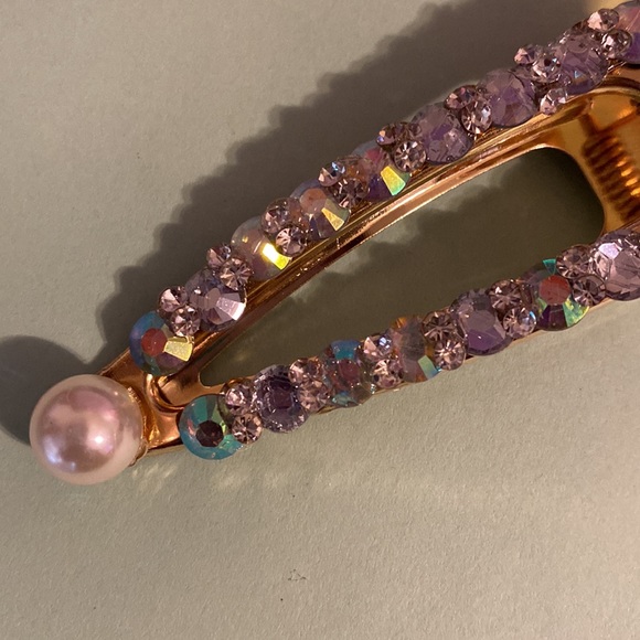 Gold tone hair clip multicolor - Picture 3 of 4